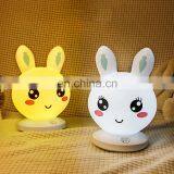 Ten Levels Dimming Indoor Animal Rabbit Led Touch Lovely Children Night Light Led Usb Night Light for Bedroom thumbnail-3