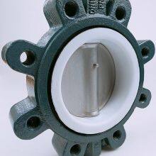 Lug Type PTFE Lined Wafer Manual Butterfly Valve thumbnail-3