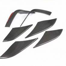 For 2014 2015 2016 2017 Macan Converted Carbon Fiber Fog Lights Frame Strip thumbnail-1