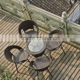 rattan tempered glass table set balcony chair patio furniture wicker chair