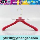 YY0493 Custom Hanger Factory Bridal Dress Hanger Wedding Dress Purple Notched Velvet Hanger Supplier's Choice thumbnail-5