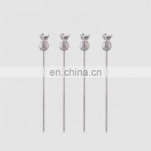 Factory Direct Stainless Steel Martini Pineapple Cocktail Pick