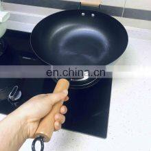 Industrial Cooking Equipment Scratch Resistant Mexican Korean Non-Stick Large Full Seasoned Wok thumbnail-2