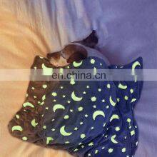 Wholesale Custom Plush Cozy Pet Rug Plush Foldable Luminous Dog Blanket thumbnail-2