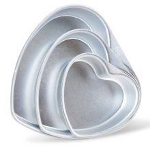 Non Stick Aluminum Heart Shape Cake Pans Removable Bottom Cake Baking Mold Pan thumbnail-2