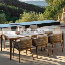 Home Furniture Metal Dining Room Set Marble Dinning Table Set Modern Dining Table With 6 Chairs for Sale in uk thumbnail-2