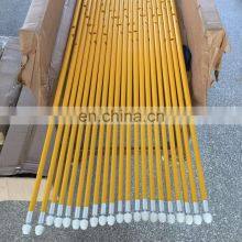 Factory Supplied 229cm 243cm Fiberglass Golf Tournament Flag Pole With Root