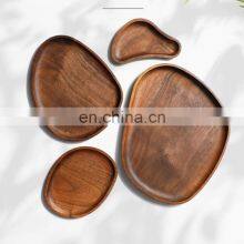 Hot Sale Wooden Tray Decor for Coffee Table Original Round Board Set Vietnam Supplier thumbnail-1