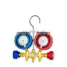 CT-536 H Brass Manifold Gauge Set HVAC Refrigeration System Auto Air Conditioner AC Charging R134A R22 R12 Manifold Gauge Set thumbnail-2