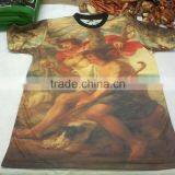 Sublimated t shirts, 80/20 poly Cotton sublimation shirts with custom design