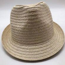 Wholesale British Style Beach Summer Chapeau De Paill Straw Hats Nature Brim Jazz De Paja De Unisex Straw Hat thumbnail-5