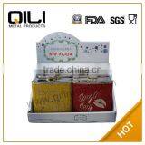 FDA 6oz Glitter Hip Flask Gifts for Her With Display Box Set