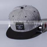 Striped Pattern Applique Beard Embroidery Male Female Custom Snapback Hats Wholesale thumbnail-3