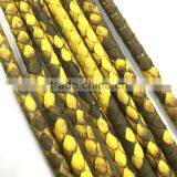 simple python cords for jewelry making bright yellow snake skin cords wholesale