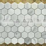 Hexagon New and Hot White Marble Mosaic