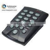 Professional Mini Black Call Center RJ11 Dialpad Telephone With Headset Port CHT-800