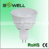 110-240V 7.5W MR16/GU10 2835SMD 18pcs Aluminum+Plastic 60*H58mm CE RoHS LED Spot Lighting Bulbs