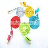 High Quality 1 Meter Colorful Flat Micro Usb Cable Data Sync Charger Cable thumbnail-6