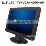 12.1 Inch Led Screen HDMI Monitor With VGA AV TV Speaker