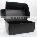 Custom Cardboard Recyclable Hard Femal Black Shoes Box