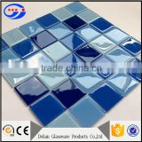 blue glass swimming pool mosaic tile