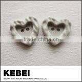 High Quality Two Holes Heart Shape Buttons,custom Design Buttons