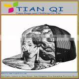 for Summer Cool 5 Panel With Woman Printing in the Front Custom Made Hats thumbnail-1