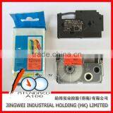 Compatible Casio Tape Xr-12rd Black on Red 12mm