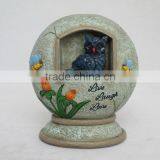 New Garden Decoration Resin Sphere Round Solar Light