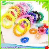 Fashion Candy Colored Transparent Telephone Line Hair Ring Quality Choice