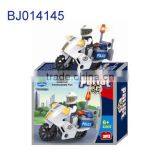 Funny Kids Toy Intelligent Diy Toy 3D Puzzle Police Motorcycle
