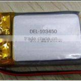 103450 1800mah 3.7v Rechargeable Lipo Battery