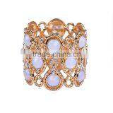 Hot Sell Wide Adjustale Alloy With Resin Stone Bracelet