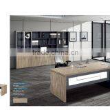 T Shape Melamine Laminated Luxury Open Space Market Wood and Steel Office Manager Desk thumbnail-3