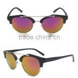 New Product Half Frame Color Film Sunglasses Retro Sunglasses thumbnail-3