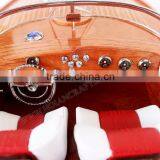RIVA AQUARAMA WOODEN BOAT, WOOD CRAFTS OF VIETNAM - HANDMADE SHIP MODEL thumbnail-2