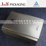 Luxury Unfinished Folding Leather Wooden Wine Box thumbnail-2