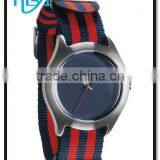 Crazy selling Japanese movt fabric band interchangeable strap colorful nylon watch