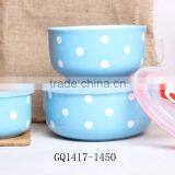 Microwave Safe Round Ceramic Bowl With Lids in Liling thumbnail-1