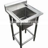 European one tub stainless steel commercial kitchen sink