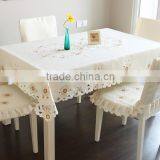 New Style Hot Sale Custom Embroidery 100%cotton Table Cloth