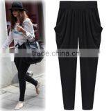 2014 Fashion Wholesale Ruffle Pants For Women Cotton Harem Pants L1042 thumbnail-1