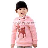 Fashion plus velvet winter children sweater kids hoody sweatshirts