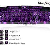 2015 Topset USB Wired Game Keyboard With Backlit for Christmas thumbnail-3