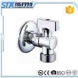 ART.3008 Wholesale Cheap Toilet Bathroom Kitchen Design Wall Mounted Polished Chrome Plated Brass Washing Machine Angle Valve thumbnail-1