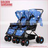 China Manufacturer JINBAO Good Twins Stroller/baby Carriage/pram/gocart/pushchair thumbnail-5