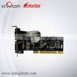 HighTek HK-1112B Low Profit Bracket 2 Port RS232 Serial Card for Win10