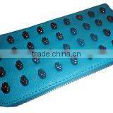 Red Wallet With Skull Studs PANA0000128 thumbnail-1
