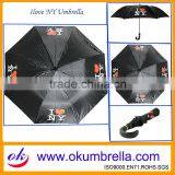 2 Folding Umbrella With Curved Rubber Handle thumbnail-1