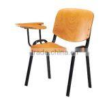 High Quality Metal Frame School Chair with Writing Pad